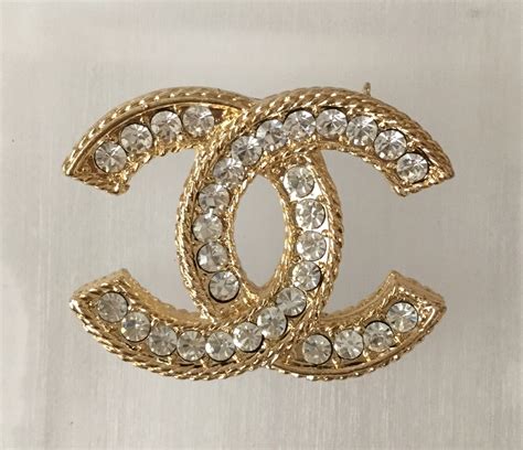 chanel brooch rhinestone and leather|chanel brooches for women.